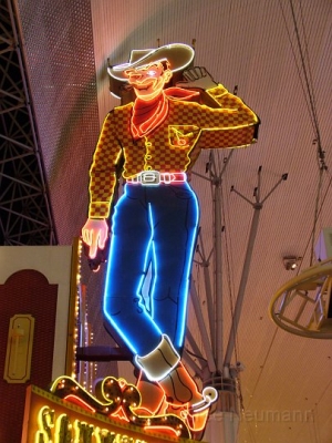 Neon Cowboy in der Fremont Street
